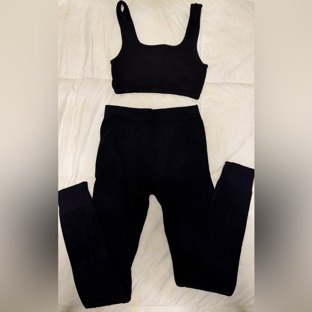 Zara Black Women's Leggings Set